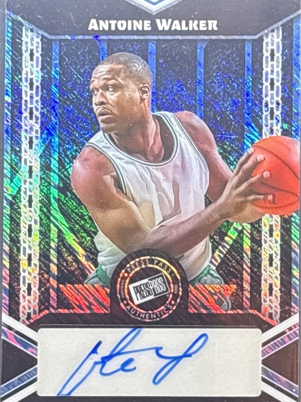 Press Pass Antoine Walker Autograph Basketball Trading Card - LE 10/10